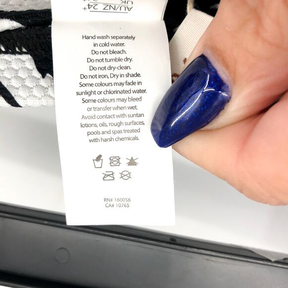 ARTESANDS Raphael High Waist Swim Bottoms 20W Black Opus Print Pant NWT - Picture 10 of 13